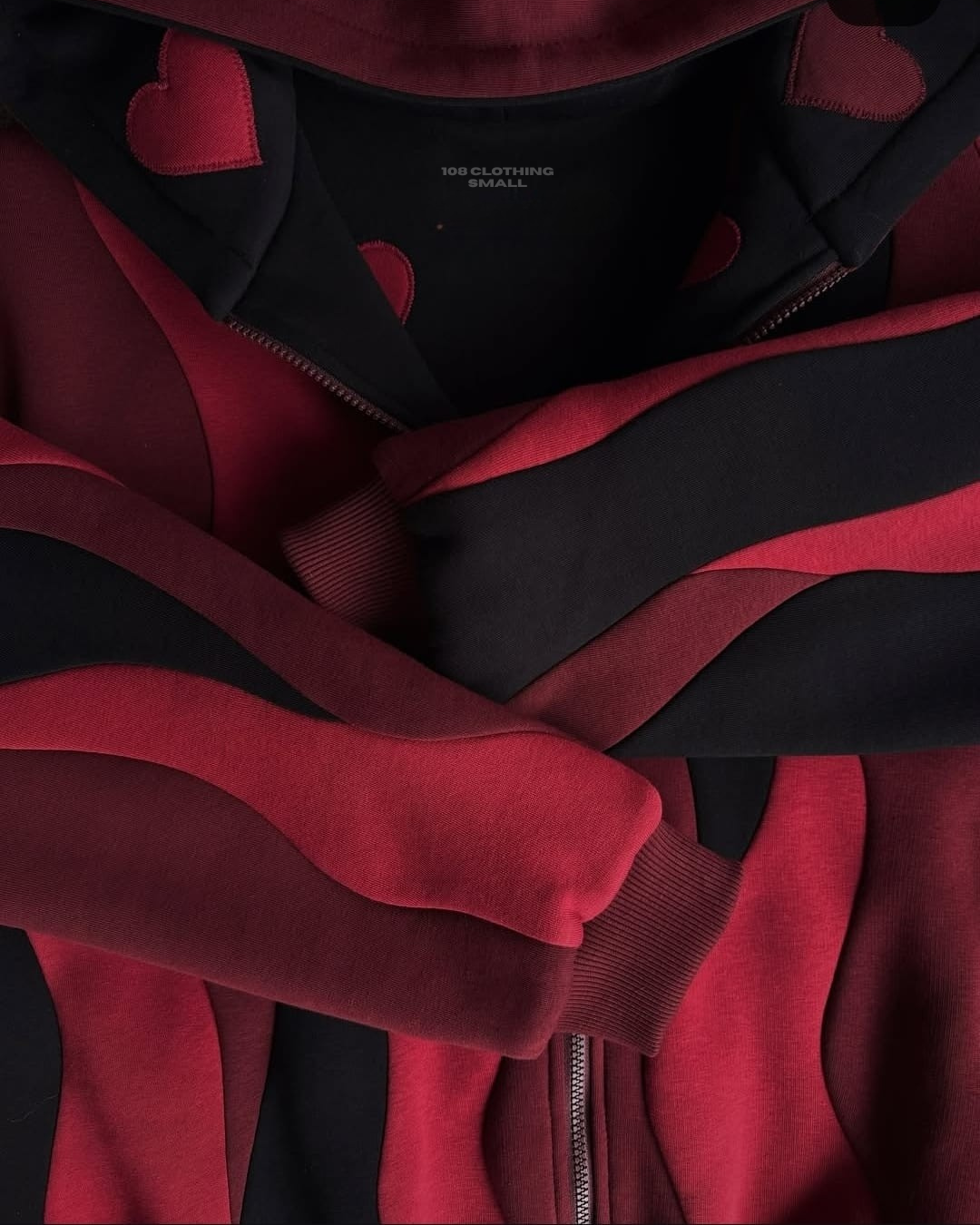 Hearts on Fire Zip Hoodie
