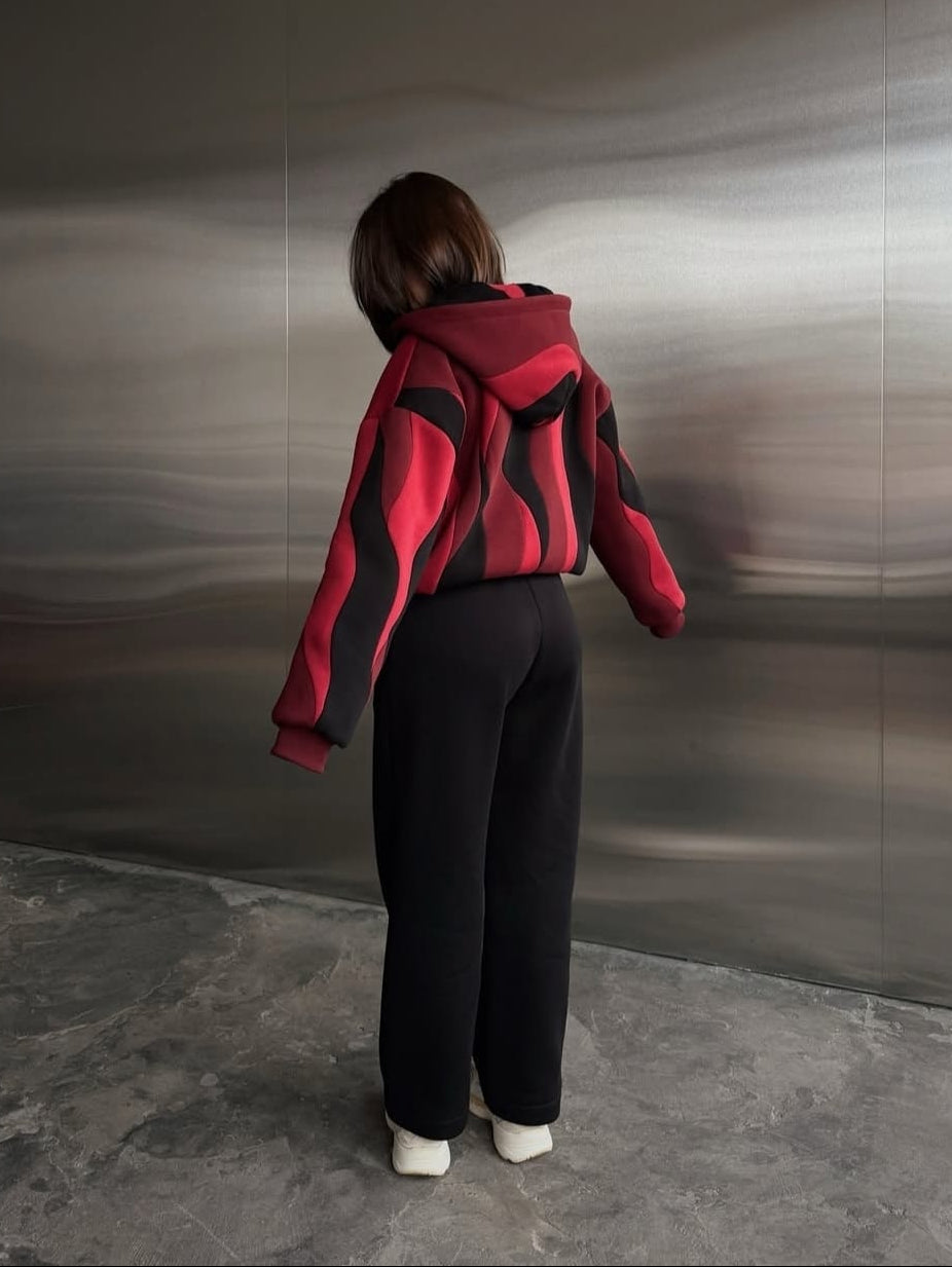 Hearts on Fire Zip Hoodie