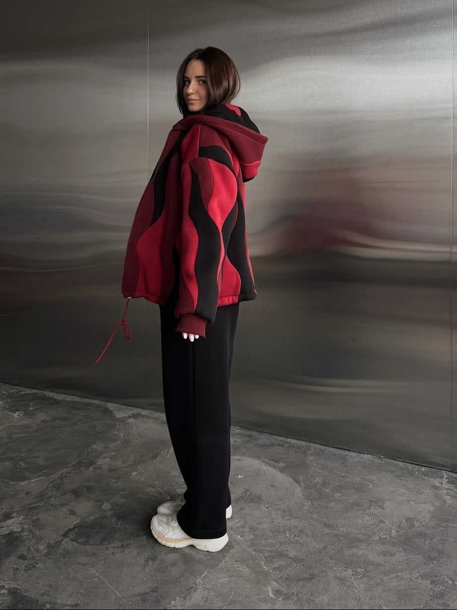 Hearts on Fire Zip Hoodie